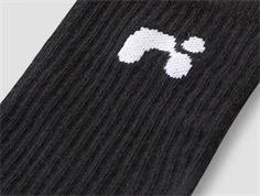 Name It strømper sort med logo 5-pak